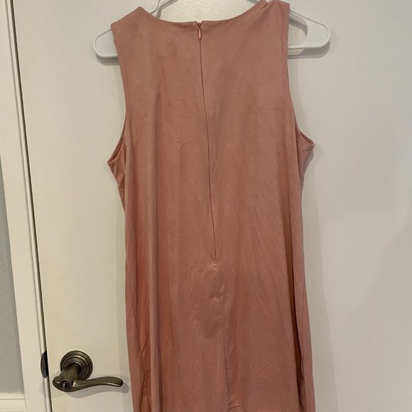 Light Pink tunic Dress with Pockets - Picture 4 of 4